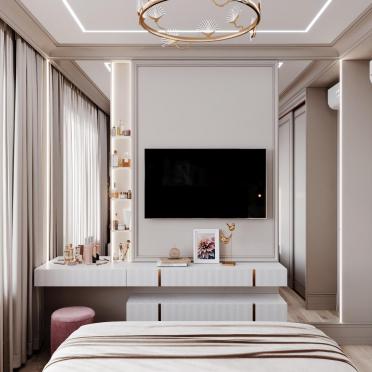 Интерьер спальни cветильниками над кроватью  смотреть на Basicdecor