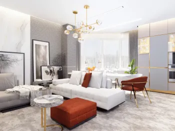 Интерьер гостиной в современном стиле смотреть на Basicdecor