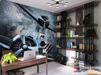 Интерьер детской и кабинета  смотреть на Basicdecor