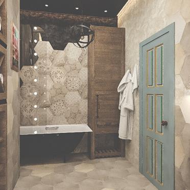 Интерьер ванной в стиле кантри смотреть на Basicdecor