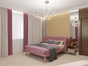 Интерьер спальни в стиле фьюжн смотреть на Basicdecor