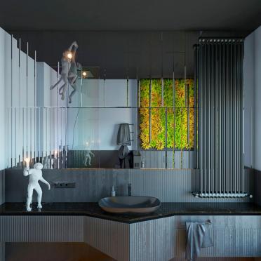 Интерьер ванной в современном стиле смотреть на Basicdecor