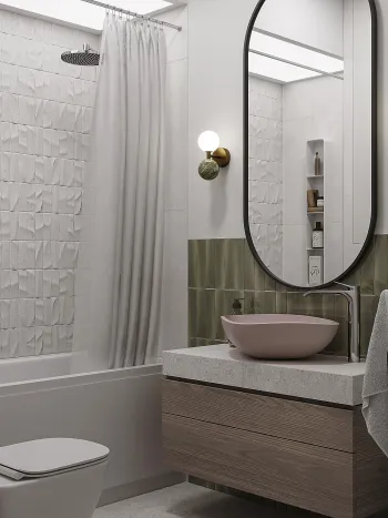Интерьер ванной  смотреть на Basicdecor