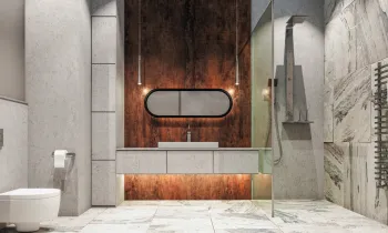 Интерьер ванной  смотреть на Basicdecor