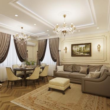 Интерьер гостиной в классическом стиле и барокко смотреть на Basicdecor