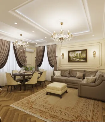 Интерьер гостиной в классическом стиле и барокко смотреть на Basicdecor