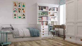 Интерьер детской c рабочим местом в скандинавском стиле смотреть на Basicdecor