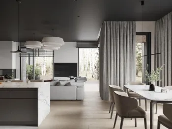 Интерьер гостиной  смотреть на Basicdecor