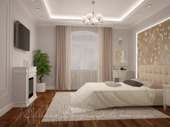 Интерьер спальни в неоклассике, в стиле фьюжн и барокко смотреть на Basicdecor