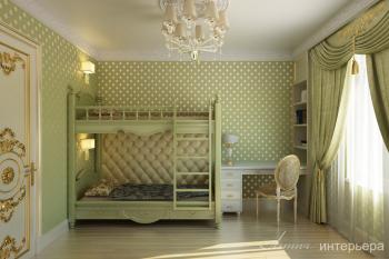 Интерьер детской c рабочим местом в классическом стиле смотреть на Basicdecor