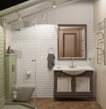 Интерьер ванной в стиле кантри смотреть на Basicdecor