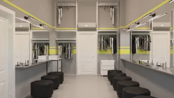 Интерьер гардеробной  смотреть на Basicdecor
