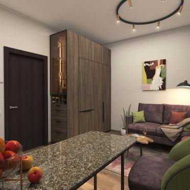 Интерьер кухни с проходной  смотреть на Basicdecor