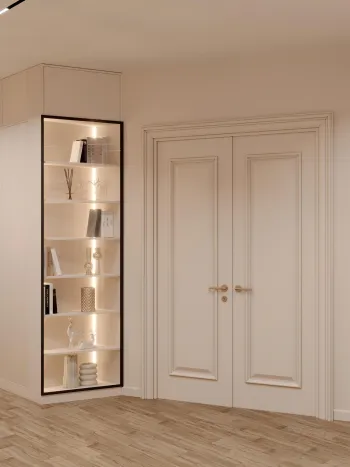 Интерьер с нишей с подсветкой и с подсветкой  смотреть на Basicdecor