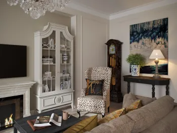 Интерьер гостиной в неоклассике и винтажном смотреть на Basicdecor
