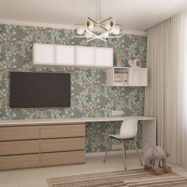 Интерьер детской c рабочим местом  смотреть на Basicdecor