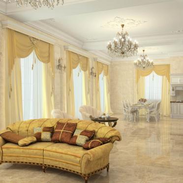 Интерьер гостиной в классическом стиле смотреть на Basicdecor