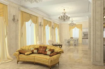 Интерьер гостиной в классическом стиле смотреть на Basicdecor