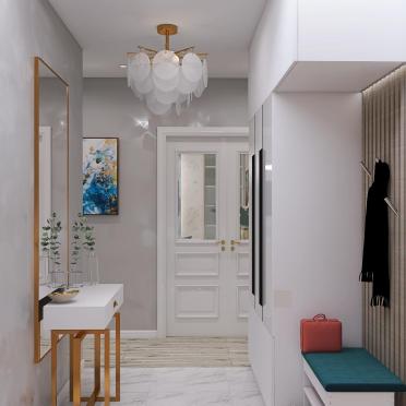 Интерьер прихожей с проходной  смотреть на Basicdecor