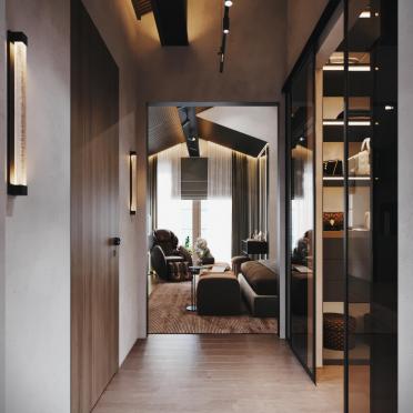 Интерьер с нишей с подсветкой, светильниками над кроватью и с подсветкой  смотреть на Basicdecor