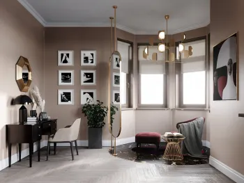 Интерьер c эркером  смотреть на Basicdecor