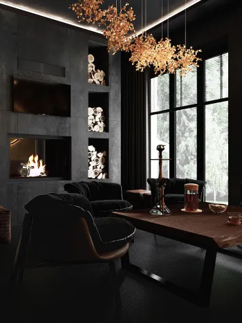 Интерьер гостиной  смотреть на Basicdecor