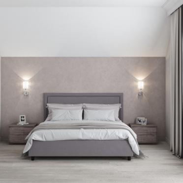 Интерьер спальни cветильниками над кроватью  смотреть на Basicdecor