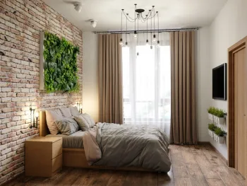 Интерьер спальни в стиле лофт смотреть на Basicdecor