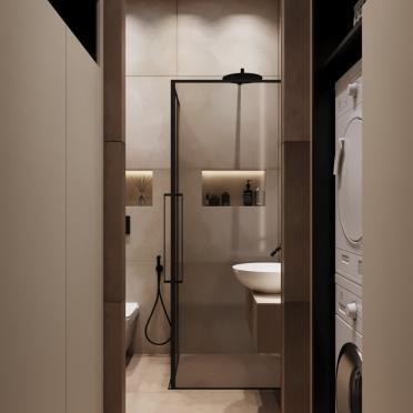Интерьер ванной в хай-теке смотреть на Basicdecor