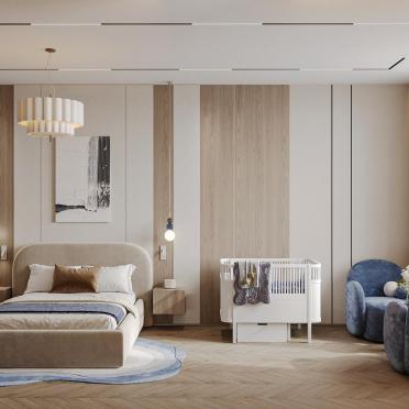 Интерьер спальни cветильниками над кроватью  смотреть на Basicdecor