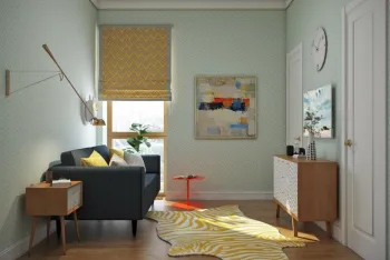 Интерьер детской с дверными жалюзи в современном стиле смотреть на Basicdecor