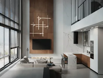 Интерьер гостиной в хай-теке смотреть на Basicdecor
