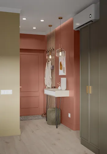 Интерьер прихожей с проходной  смотреть на Basicdecor