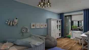 Интерьер детской с для мальчика  смотреть на Basicdecor