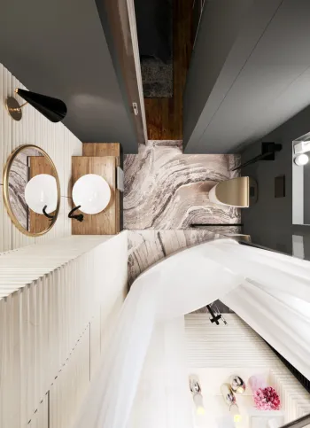 Интерьер ванной в современном стиле смотреть на Basicdecor