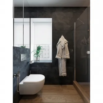 Интерьер ванной в современном стиле смотреть на Basicdecor