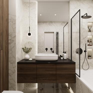 Интерьер ванной  смотреть на Basicdecor
