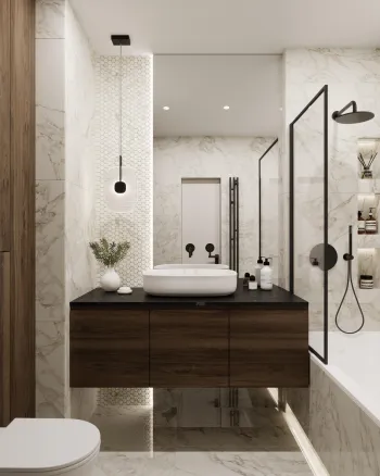 Интерьер ванной  смотреть на Basicdecor