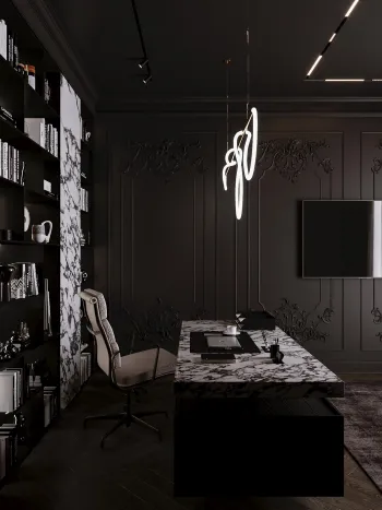 Интерьер cветильниками над кроватью и с подсветкой  смотреть на Basicdecor