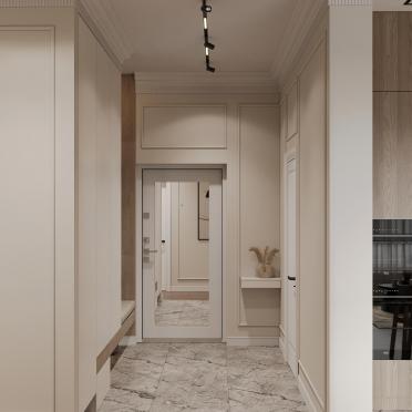 Интерьер коридора с проходной  смотреть на Basicdecor