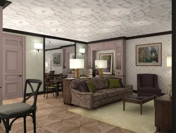 Интерьер гостиной  смотреть на Basicdecor