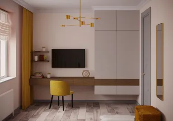 Интерьер c рабочим местом  смотреть на Basicdecor