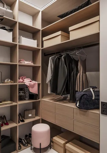 Интерьер гардеробной  смотреть на Basicdecor