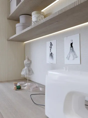 Интерьер с нишей с подсветкой в современном стиле смотреть на Basicdecor