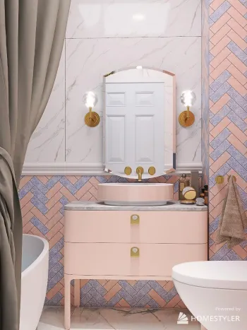 Интерьер ванной  смотреть на Basicdecor