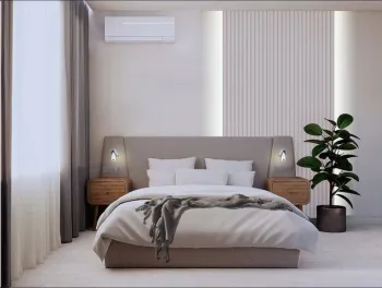 Интерьер спальни cветильниками над кроватью  смотреть на Basicdecor