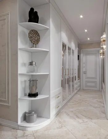 Интерьер с проходной в неоклассике смотреть на Basicdecor