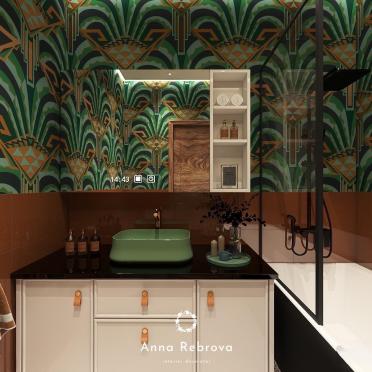 Интерьер ванной в тропическом смотреть на Basicdecor