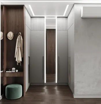 Интерьер прихожей c подсветкой  смотреть на Basicdecor