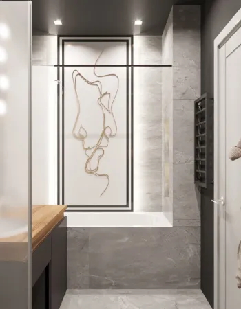 Интерьер ванной в современном стиле смотреть на Basicdecor